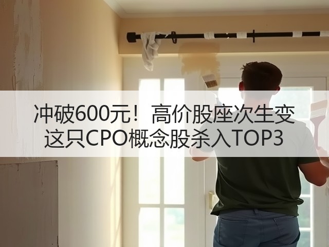 冲破600元!高价股座次生变 这只CPO概念股杀入TOP3(图1) 冲破600元!高价股座次生变 这只CPO概念股杀入TOP3(图1)