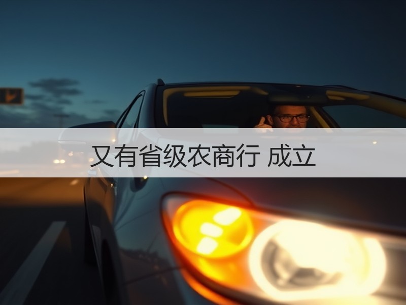 又有省级农商行 成立