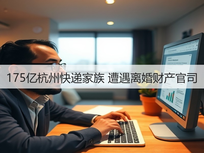 175亿杭州快递家族 遭遇离婚财产官司