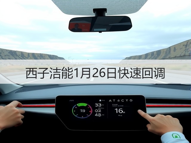 西子洁能1月26日快速回调(图3)