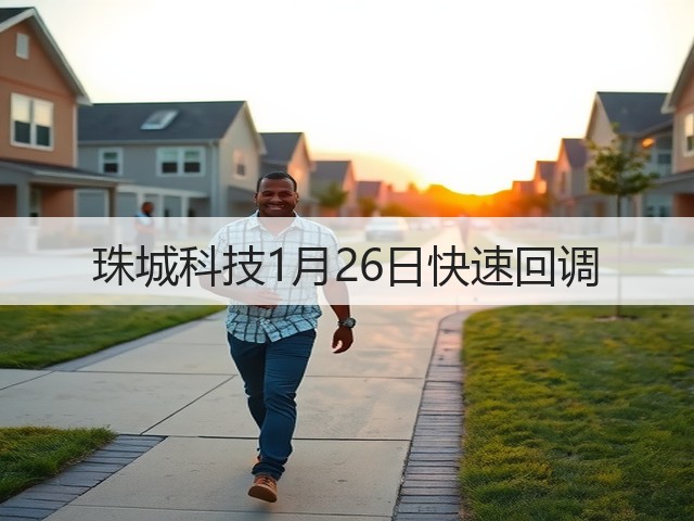 珠城科技1月26日快速回调(图3) 珠城科技1月26日快速回调(图3)