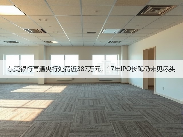 东莞银行再遭央行处罚近387万元,17年IPO长跑仍未见尽头(图1) 东莞银行再遭央行处罚近387万元,17年IPO长跑仍未见尽头(图1)