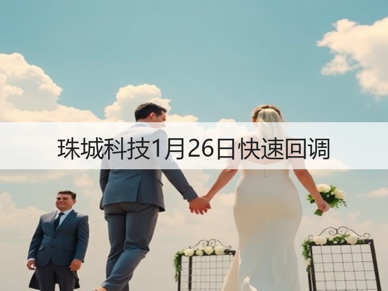 珠城科技1月26日快速回调