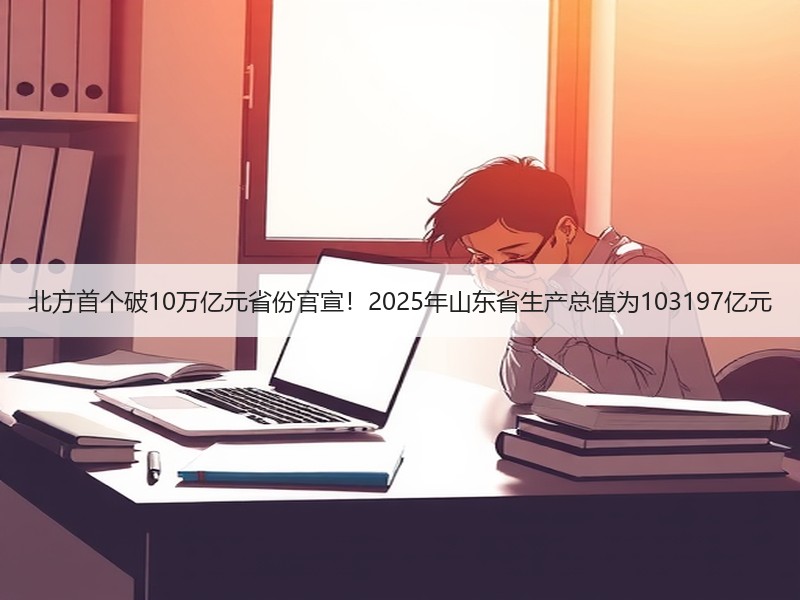 北方首个破10万亿元省份官宣！2025年山东省生产总值为103197亿元