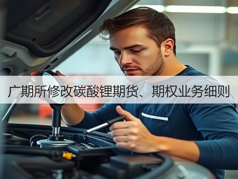 广期所修改碳酸锂期货、期权业务细则