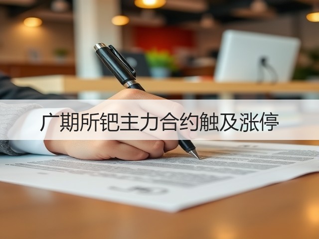 广期所钯主力合约触及涨停(图2)