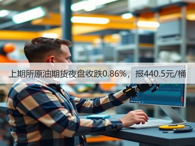 上期所原油期货夜盘收跌0.86%，报440.5元/桶(图2)
