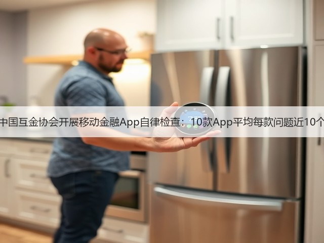中国互金协会开展移动金融App自律检查：10款App平均每款问题近10个(图1)