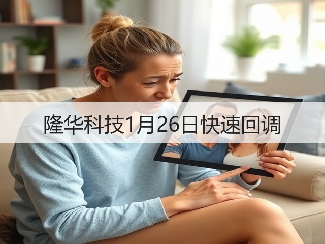 隆华科技1月26日快速回调(图2) 隆华科技1月26日快速回调(图2)