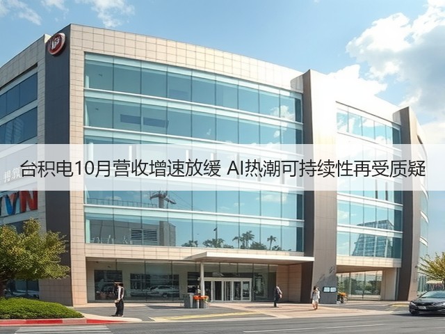 台积电10月营收增速放缓 AI热潮可持续性再受质疑(图1) 台积电10月营收增速放缓 AI热潮可持续性再受质疑(图1)