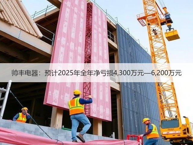 帅丰电器:预计2025年全年净亏损4,300万元—6,200万元(图2) 帅丰电器:预计2025年全年净亏损4,300万元—6,200万元(图2)