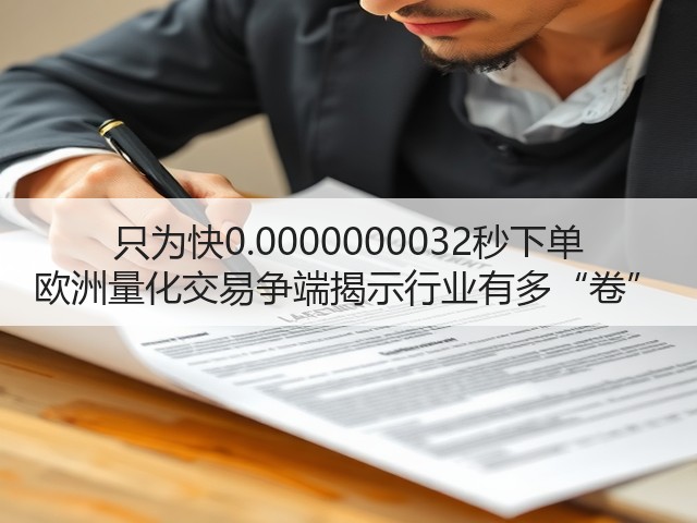 只为快0.0000000032秒下单 欧洲量化交易争端揭示行业有多“卷”(图2) 只为快0.0000000032秒下单 欧洲量化交易争端揭示行业有多“卷”(图2)