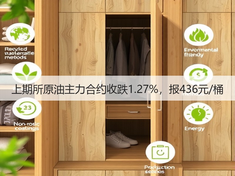 上期所原油主力合约收跌1.27%，报436元/桶