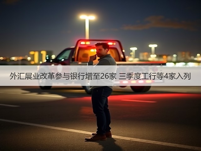 外汇展业改革参与银行增至26家 三季度工行等4家入列(图1) 外汇展业改革参与银行增至26家 三季度工行等4家入列(图1)