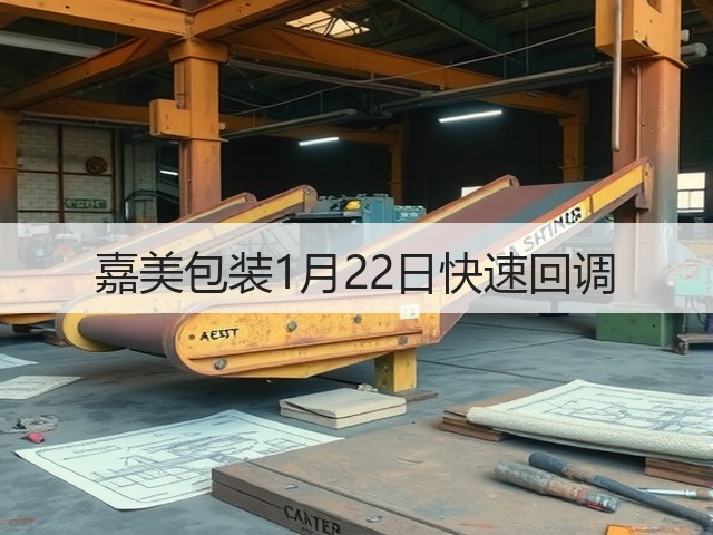嘉美包装1月22日快速回调(图1)