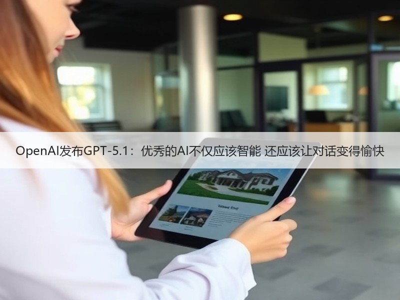 OpenAI发布GPT-5.1：优秀的AI不仅应该智能 还应该让对话变得愉快