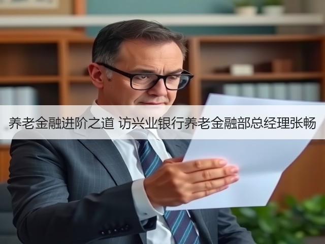 养老金融进阶之道 访兴业银行养老金融部总经理张畅(图3) 养老金融进阶之道 访兴业银行养老金融部总经理张畅(图3)
