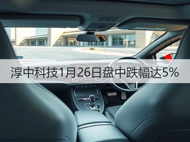 淳中科技1月26日盘中跌幅达5%(图1) 淳中科技1月26日盘中跌幅达5%(图1)