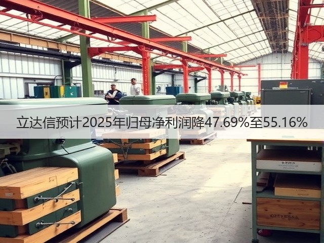立达信预计2025年归母净利润降47.69%至55.16%(图2) 立达信预计2025年归母净利润降47.69%至55.16%(图2)