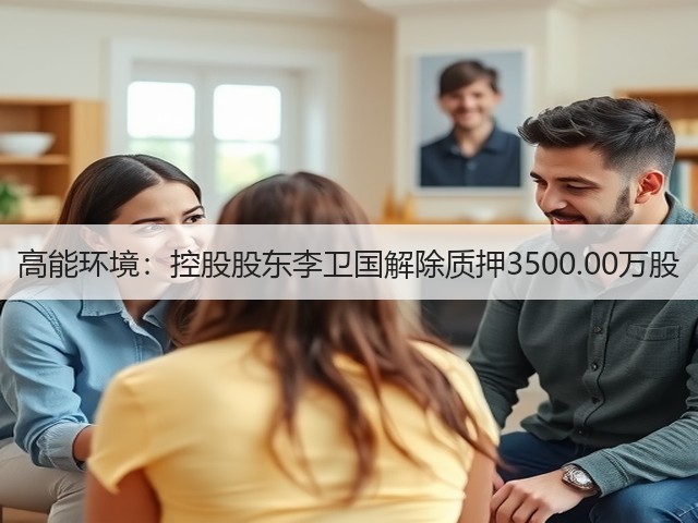 高能环境：控股股东李卫国解除质押3500.00万股(图1)
