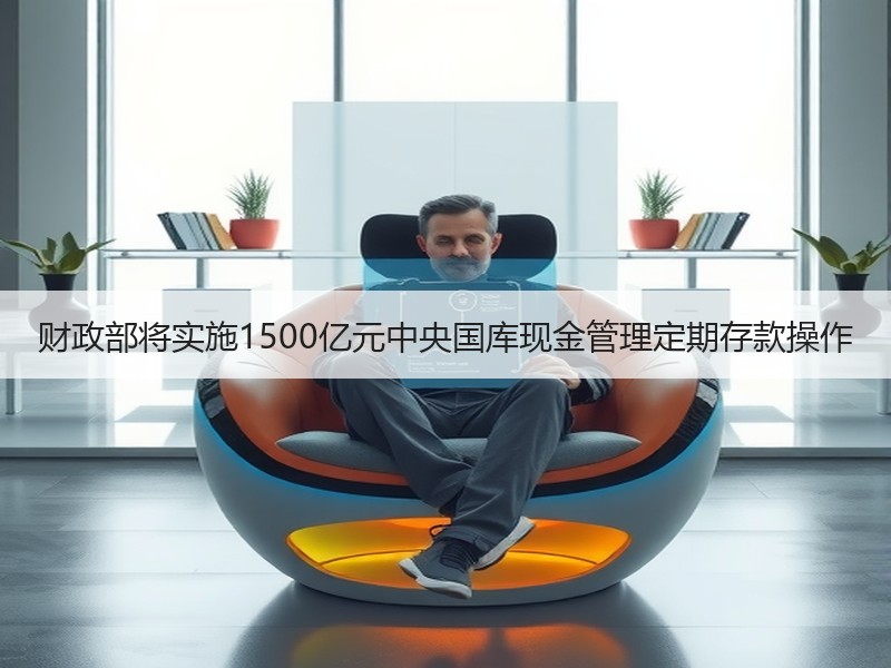 财政部将实施1500亿元中央国库现金管理定期存款操作