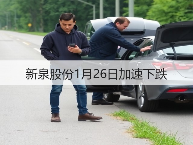 新泉股份1月26日加速下跌(图2) 新泉股份1月26日加速下跌(图2)