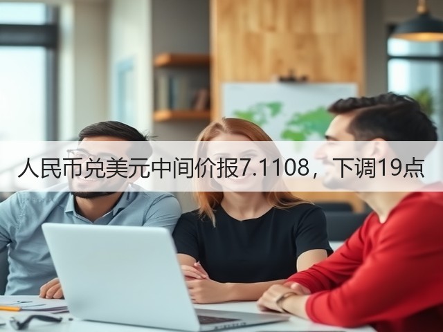 人民币兑美元中间价报7.1108，下调19点(图1)