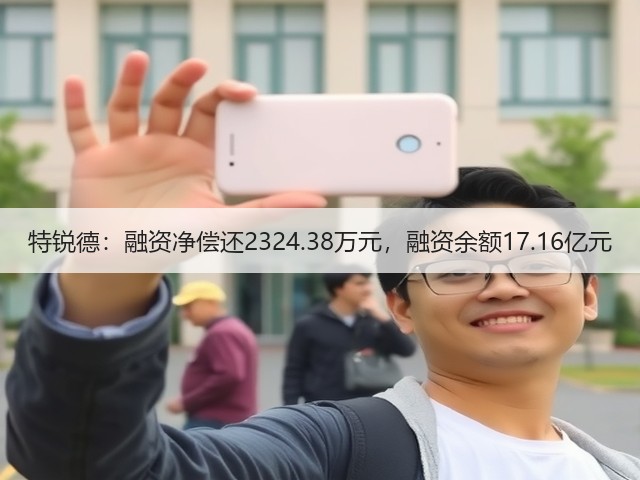 特锐德：融资净偿还2324.38万元，融资余额17.16亿元(图1)