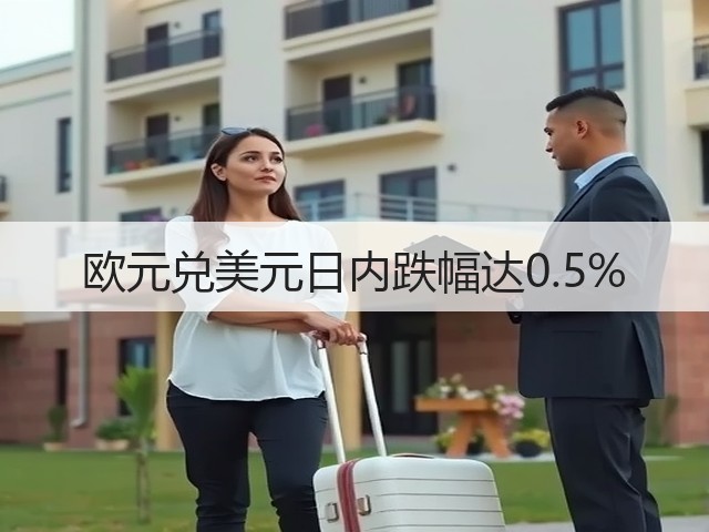 欧元兑美元日内跌幅达0.5%(图1)