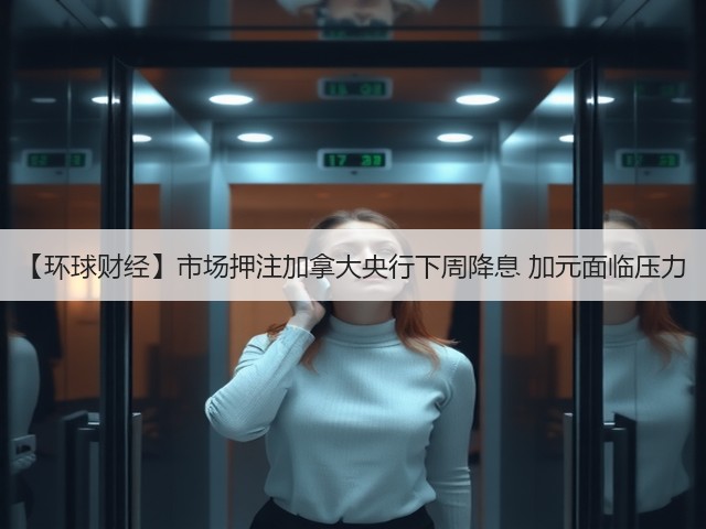 【环球财经】市场押注加拿大央行下周降息 加元面临压力(图2) 【环球财经】市场押注加拿大央行下周降息 加元面临压力(图2)
