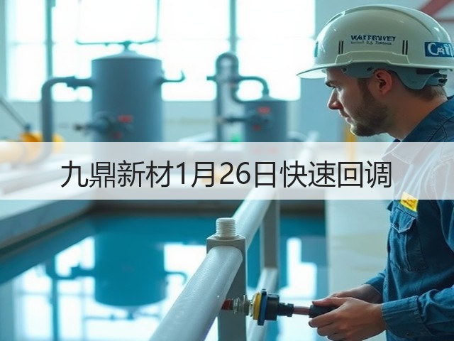 九鼎新材1月26日快速回调(图2) 九鼎新材1月26日快速回调(图2)