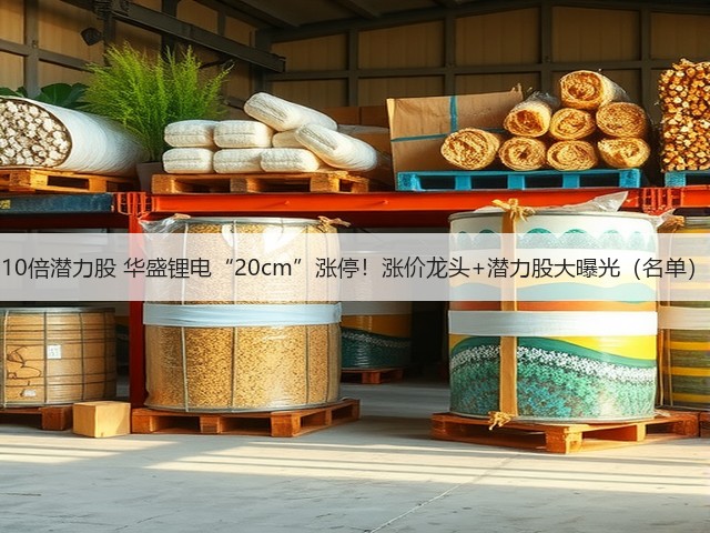 10倍潜力股 华盛锂电“20cm”涨停!涨价龙头+潜力股大曝光(名单)(图1) 10倍潜力股 华盛锂电“20cm”涨停!涨价龙头+潜力股大曝光(名单)(图1)