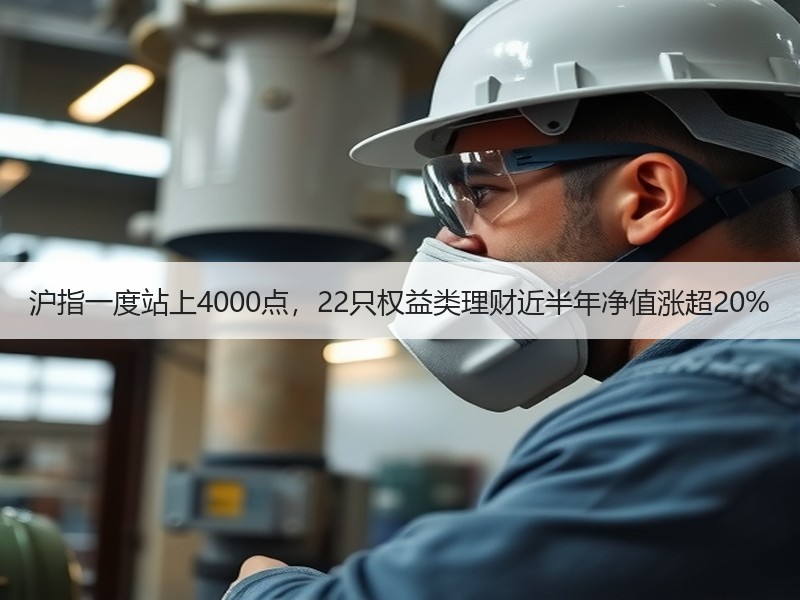 沪指一度站上4000点，22只权益类理财近半年净值涨超20%