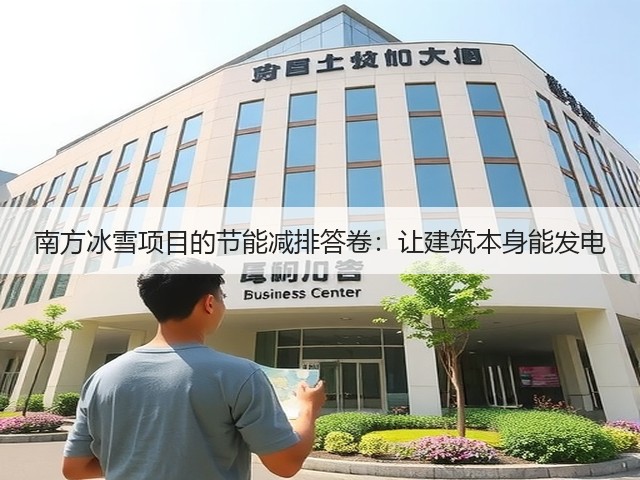 南方冰雪项目的节能减排答卷:让建筑本身能发电(图2) 南方冰雪项目的节能减排答卷:让建筑本身能发电(图2)