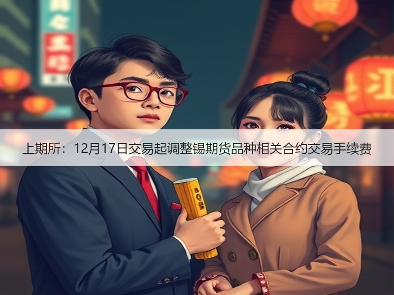 上期所：12月17日交易起调整锡期货品种相关合约交易手续费
