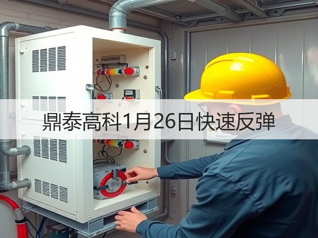 鼎泰高科1月26日快速反弹(图1) 鼎泰高科1月26日快速反弹(图1)