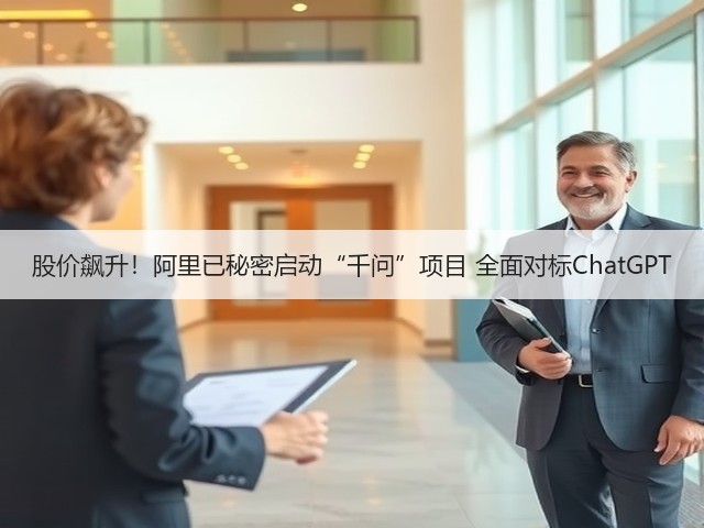 股价飙升！阿里已秘密启动“千问”项目 全面对标ChatGPT(图1)