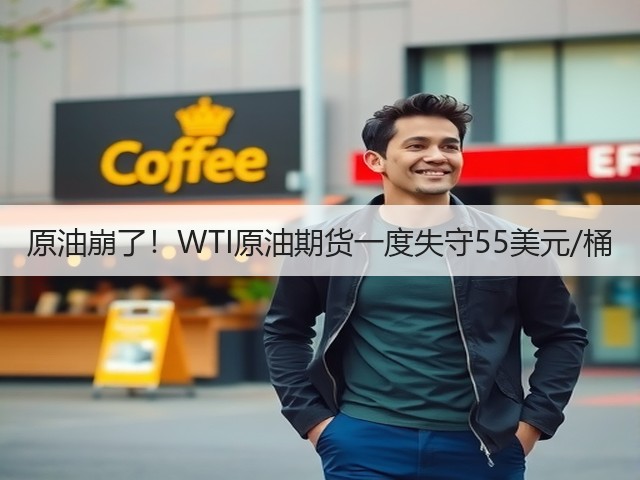 原油崩了！WTI原油期货一度失守55美元/桶(图1)