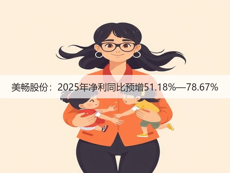 美畅股份：2025年净利同比预增51.18%—78.67%