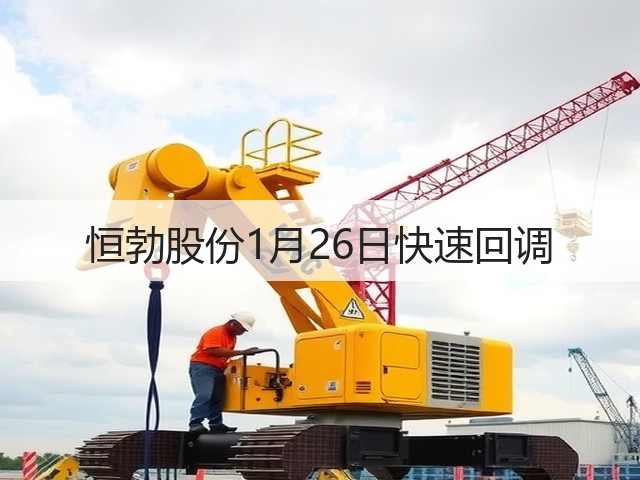 恒勃股份1月26日快速回调(图1) 恒勃股份1月26日快速回调(图1)