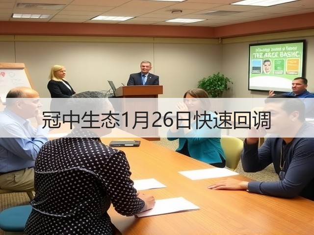 冠中生态1月26日快速回调(图3)