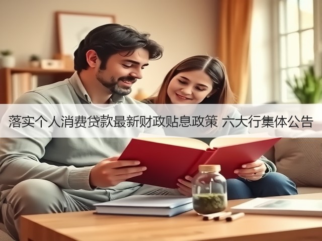 落实个人消费贷款最新财政贴息政策 六大行集体公告(图1) 落实个人消费贷款最新财政贴息政策 六大行集体公告(图1)