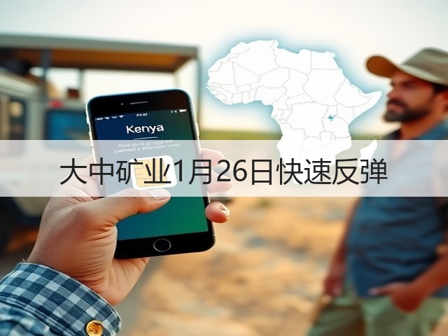 大中矿业1月26日快速反弹(图3) 大中矿业1月26日快速反弹(图3)