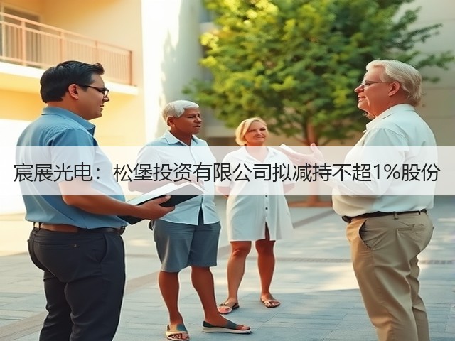 宸展光电：松堡投资有限公司拟减持不超1%股份(图1)