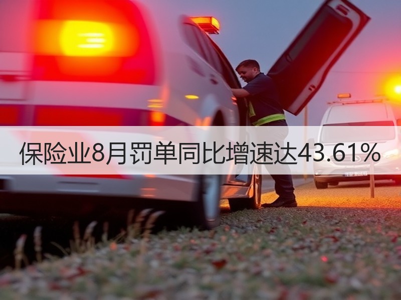 保险业8月罚单同比增速达43.61%
