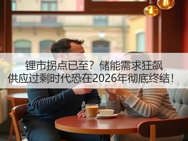 锂市拐点已至?储能需求狂飙 供应过剩时代恐在2026年彻底终结!(图3) 锂市拐点已至?储能需求狂飙 供应过剩时代恐在2026年彻底终结!(图3)