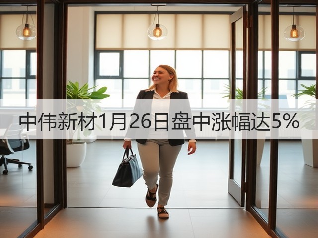 中伟新材1月26日盘中涨幅达5%(图3) 中伟新材1月26日盘中涨幅达5%(图3)