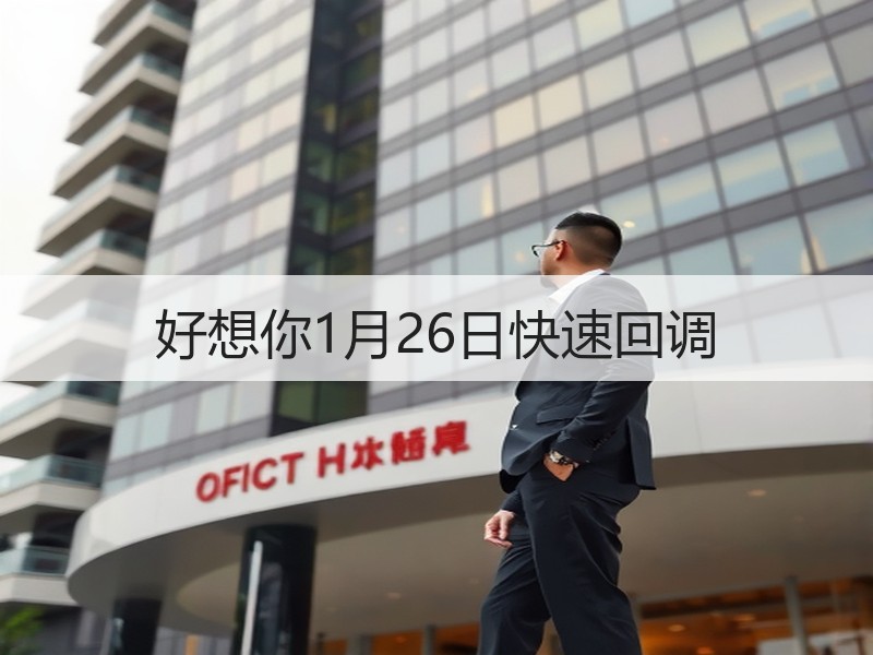 好想你1月26日快速回调