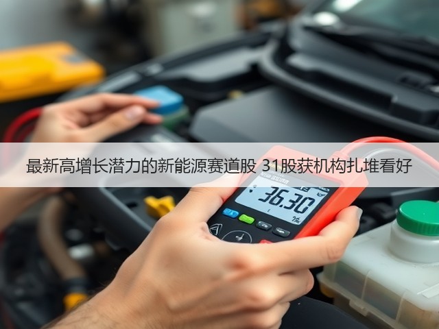 最新高增长潜力的新能源赛道股 31股获机构扎堆看好(图3)