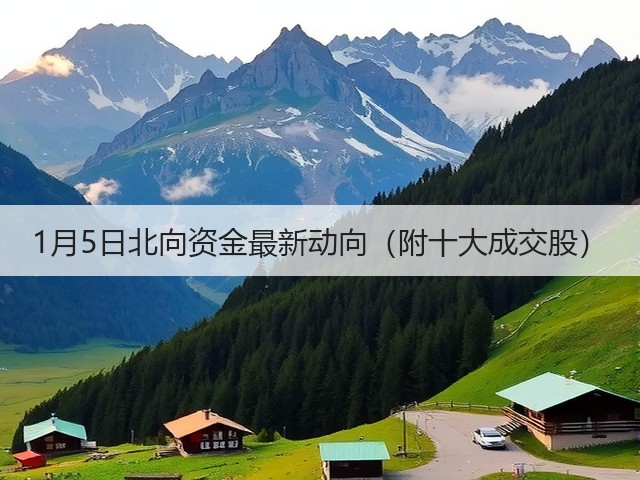 1月5日北向资金最新动向(附十大成交股)(图2) 1月5日北向资金最新动向(附十大成交股)(图2)